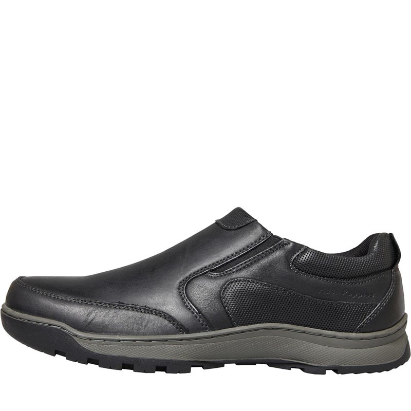 Hush Puppies Mens Jasper Slip On Shoes Black