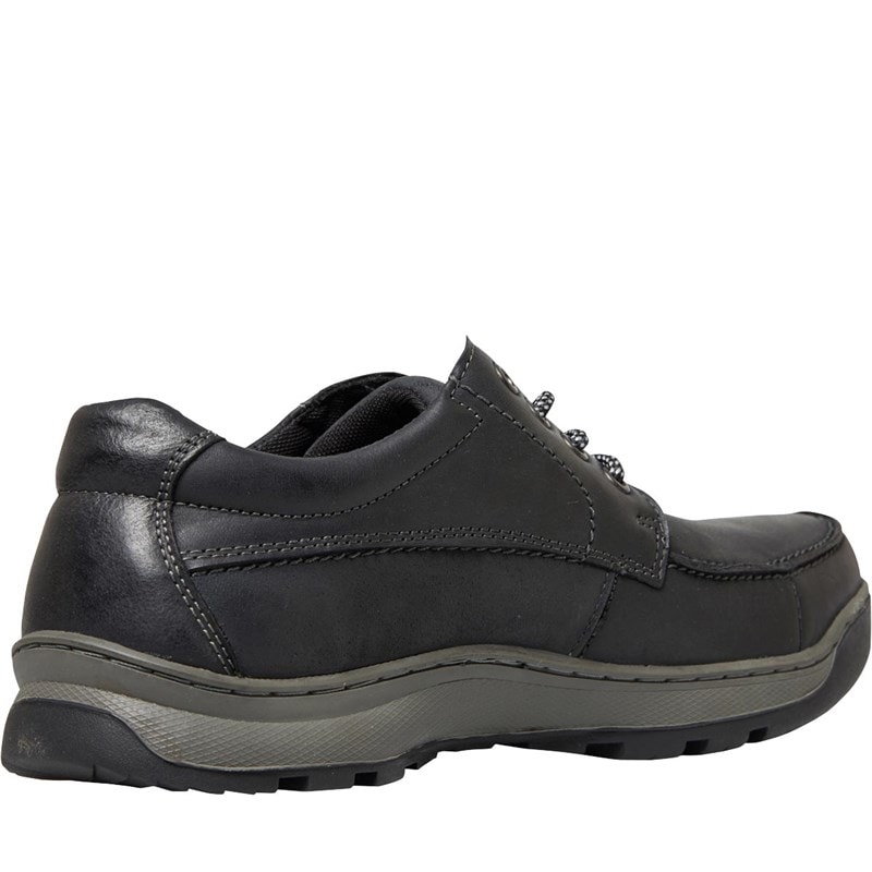 Hush Puppies Mens Tucker Shoes Black - Image 5