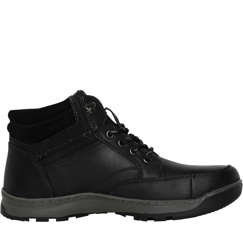 Hush Puppies Mens Grover Boots Black - Image 5