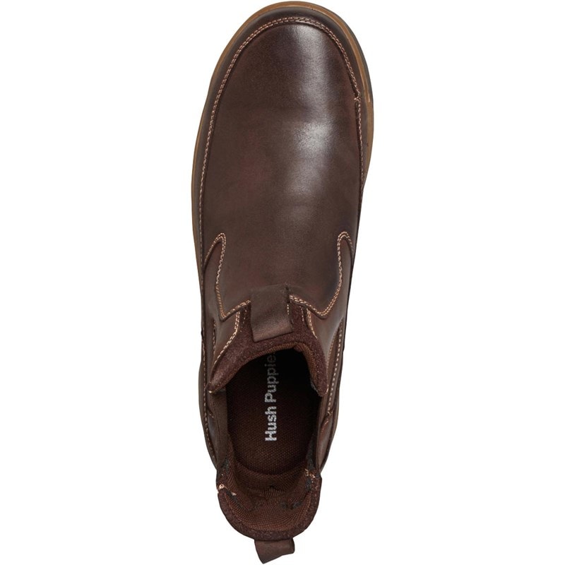 Hush Puppies Mens Gavin Chelsea Boots Brown - Image 4