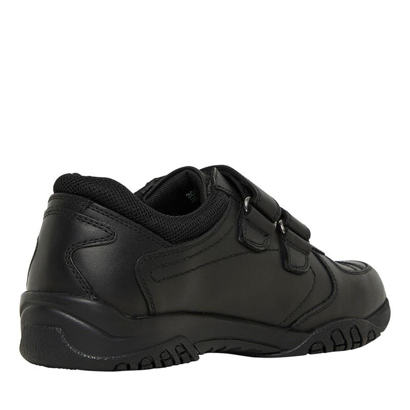 Hush Puppies Junior Boys Jezza 2 Leather School Shoes Black - Image 5