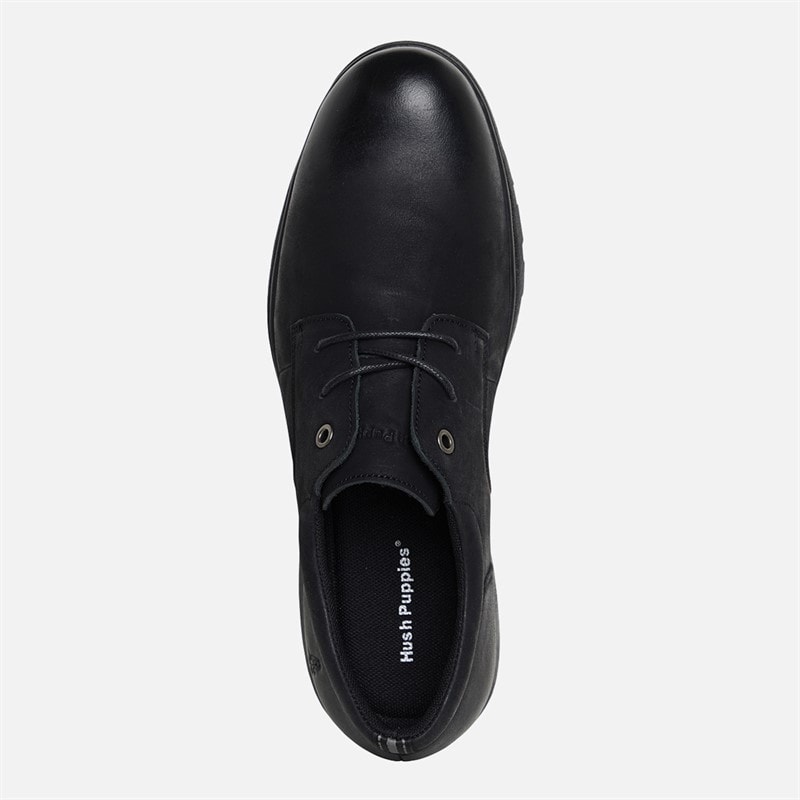 Hush Puppies Mens Trevor Lace Shoes Black - Image 4