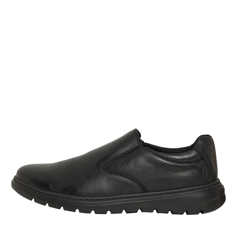 Hush Puppies Mens Trent Shoes Black - Image 1