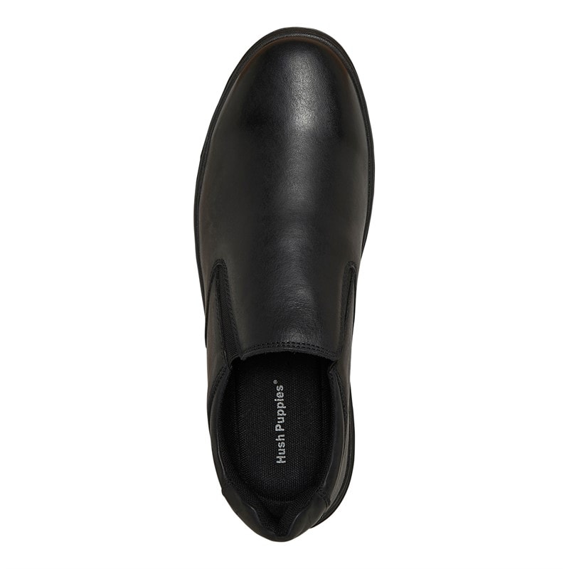 Hush Puppies Mens Trent Shoes Black - Image 4