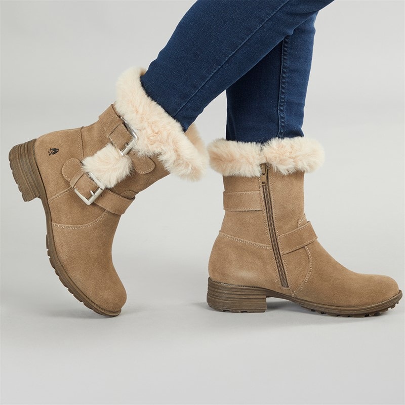 Hush Puppies Womens Tracie Boots Grey - Image 1