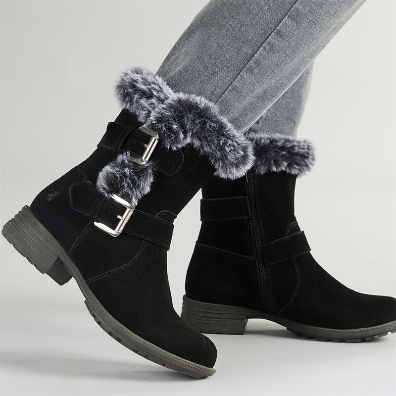 Hush Puppies Womens Tracie Boots Black - Image 1