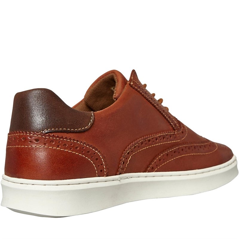 Hush Puppies Mens Matias Brogue Shoes Tan - Image 5