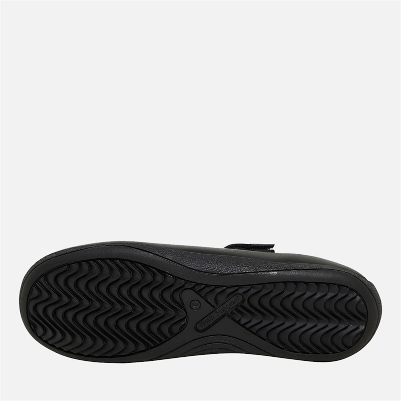 Hush Puppies Junior Girls Wide Fit Starmaker Mary Jane School Shoes Black - Image 2