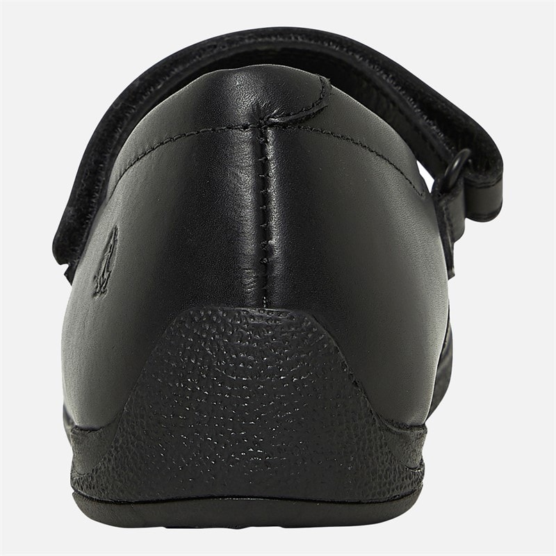 Hush Puppies Junior Girls Wide Fit Starmaker Mary Jane School Shoes Black - Image 3