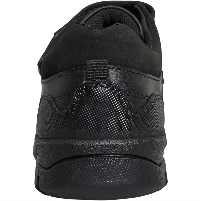 Hush Puppies Boys Toronto Double Strap School Shoes Black - Image 3
