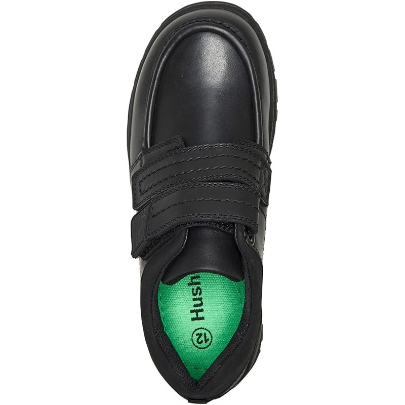 Hush Puppies Boys Toronto Double Strap School Shoes Black - Image 4