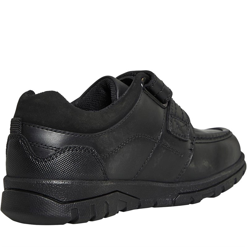 Hush Puppies Boys Toronto Double Strap School Shoes Black - Image 5