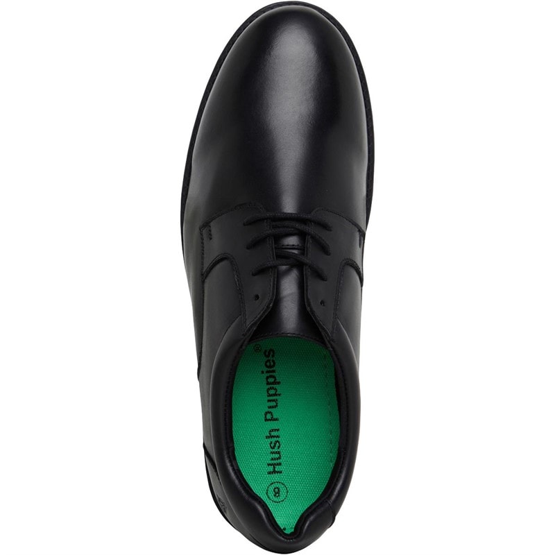 Hush Puppies Mens Matteo Plain Toe Shoes Black - Image 5