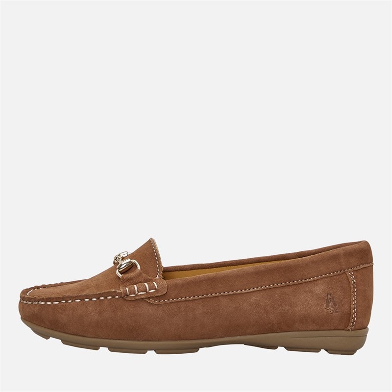 Hush Puppies Womens Molly Loafers Tan Suede
