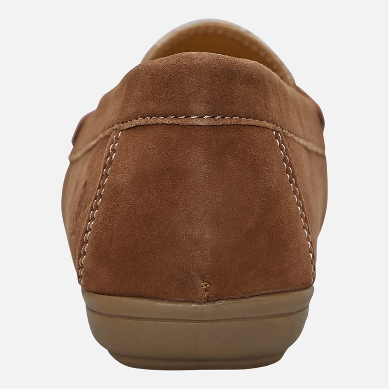 Hush Puppies Womens Molly Loafers Tan Suede - Image 3