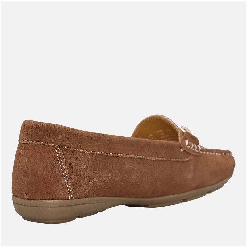 Hush Puppies Womens Molly Loafers Tan Suede - Image 5