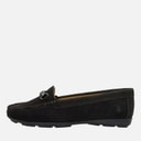 Hush Puppies Womens Molly Loafers Black Suede/Black Sole