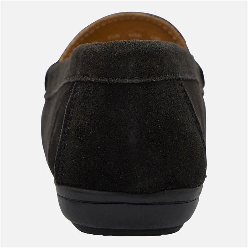 Hush Puppies Womens Molly Loafers Black Suede/Black Sole - Image 3