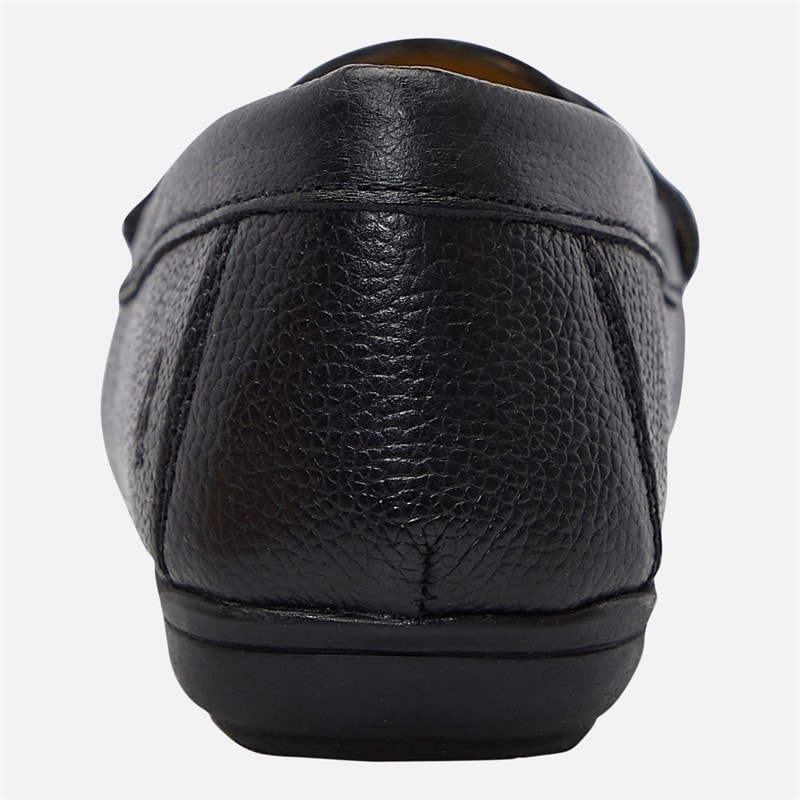 Hush Puppies Womens Margot Loafers Black Leather/Black Sole - Image 3