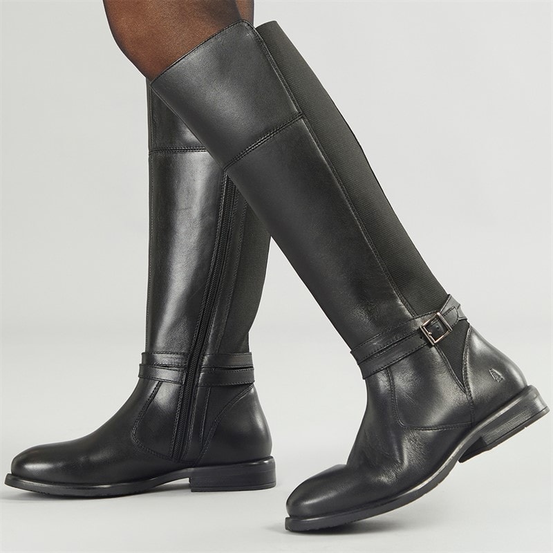 Hush Puppies Womens Victoria Knee Length Boots Black