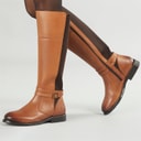 Hush Puppies Womens Victoria Knee Length Boots Tan