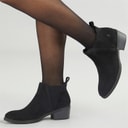 Hush Puppies Womens Isobel Chelsea Boots Black Suede
