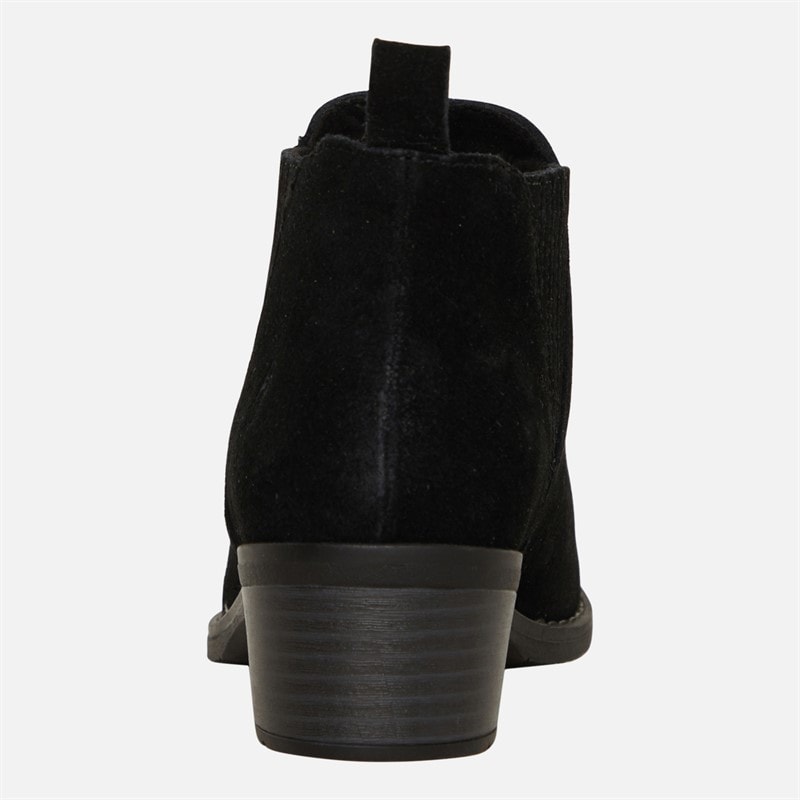 Hush Puppies Womens Isobel Chelsea Boots Black Suede - Image 3