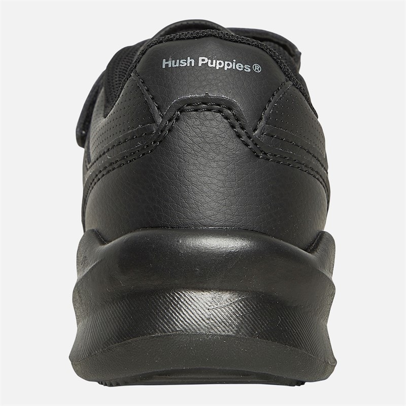 Hush Puppies Junior Boys Manta Strap Shoes Black - Image 3