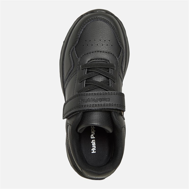 Hush Puppies Junior Boys Manta Strap Shoes Black - Image 4
