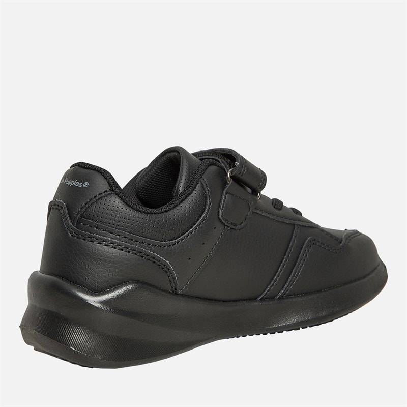 Hush Puppies Junior Boys Manta Strap Shoes Black - Image 5