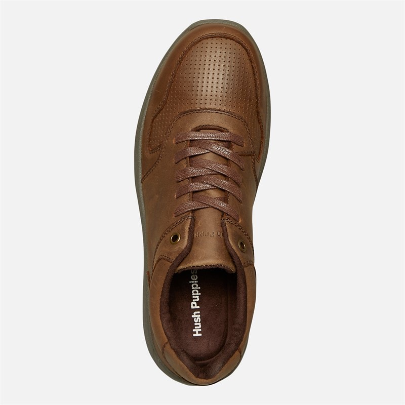 Hush Puppies Mens Mustang Lace Shoes Brown/Charcoal - Image 4