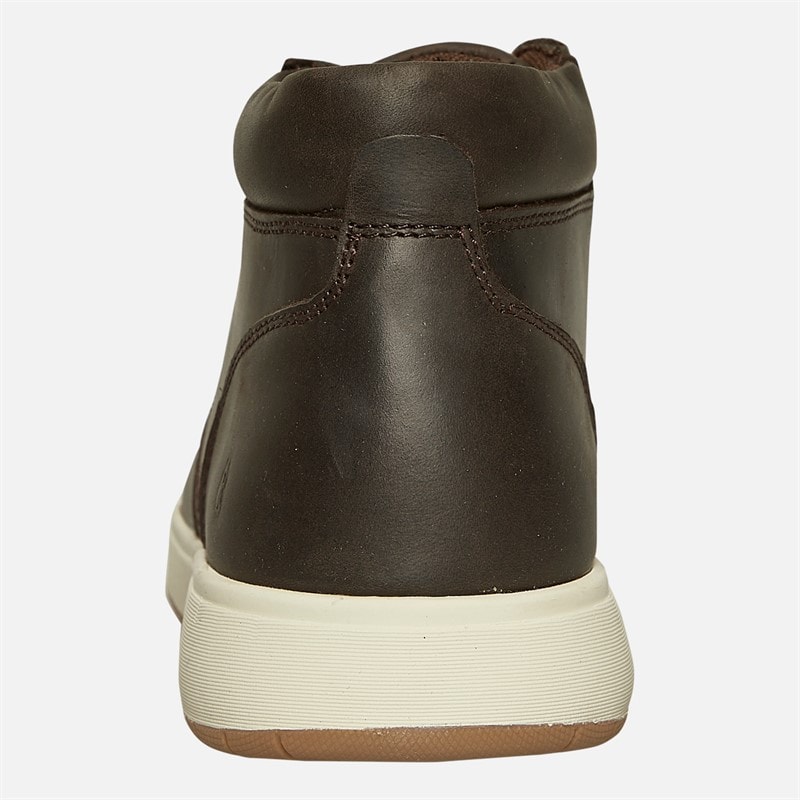 Hush Puppies Mens Bronko Chukka Boots Brown Crazy Horse Leather - Image 3