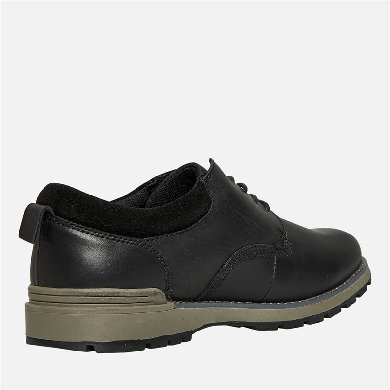 Hush Puppies Mens Dylan Derby Shoes Black/Grey - Image 5