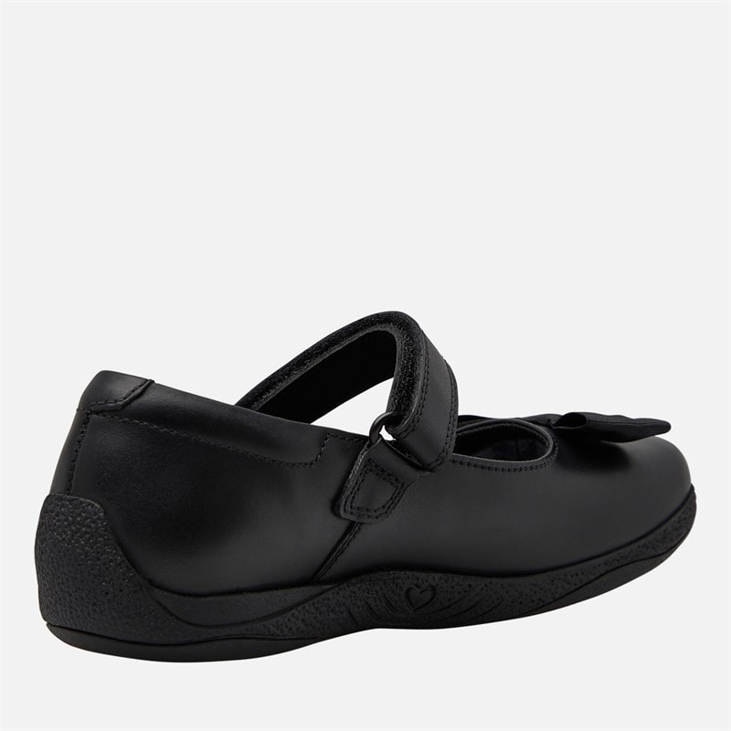 Hush Puppies Junior Girls Starmaker Bow Mary Jane Shoes Black - Image 5