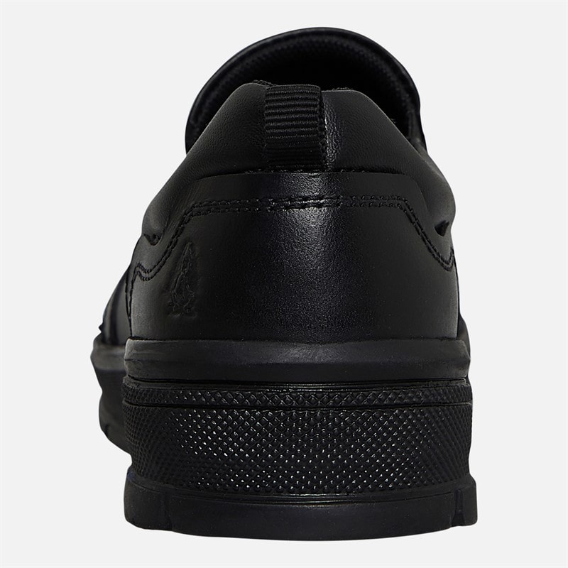 Hush Puppies Junior Brazil Slip On Shoes Black - Image 3