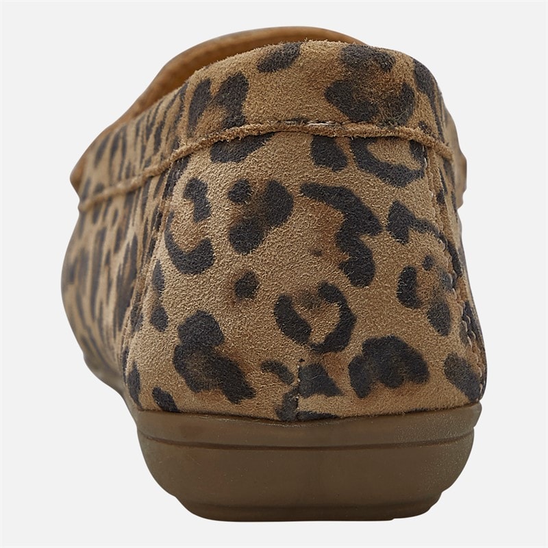 Hush Puppies Womens Margot Suede Loafers Leopard Print Suede - Image 3
