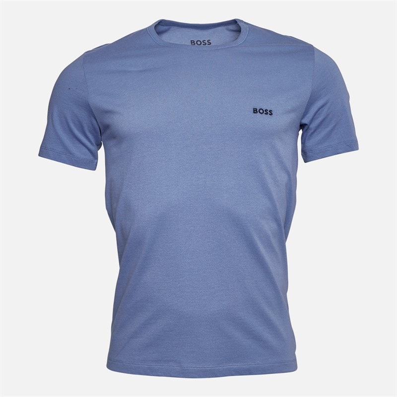 Hugo Boss Mens Three Pack T-Shirts White/Grey/Blue - Image 2