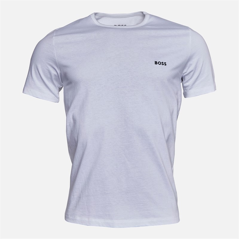 Hugo Boss Mens Three Pack T-Shirts White/Grey/Blue - Image 3