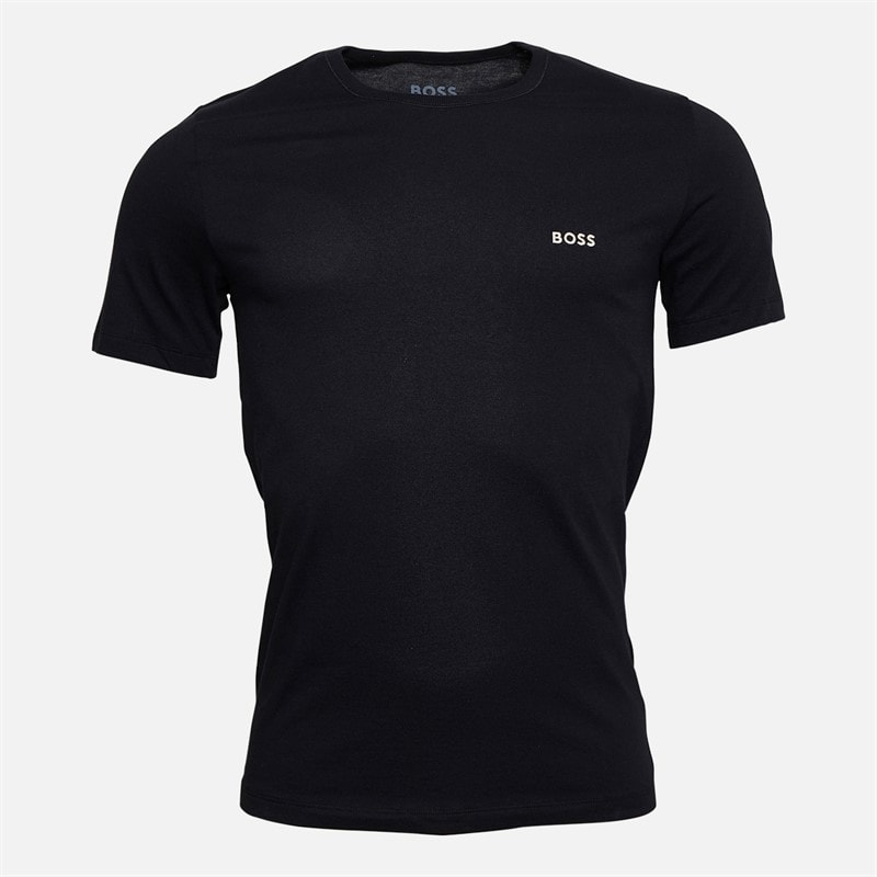 Hugo Boss Mens Three Pack T-Shirts Ecru/Black/Navy - Image 2
