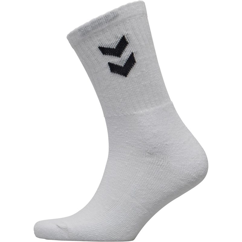 Hummel Three Pack Crew Socks White - Image 3