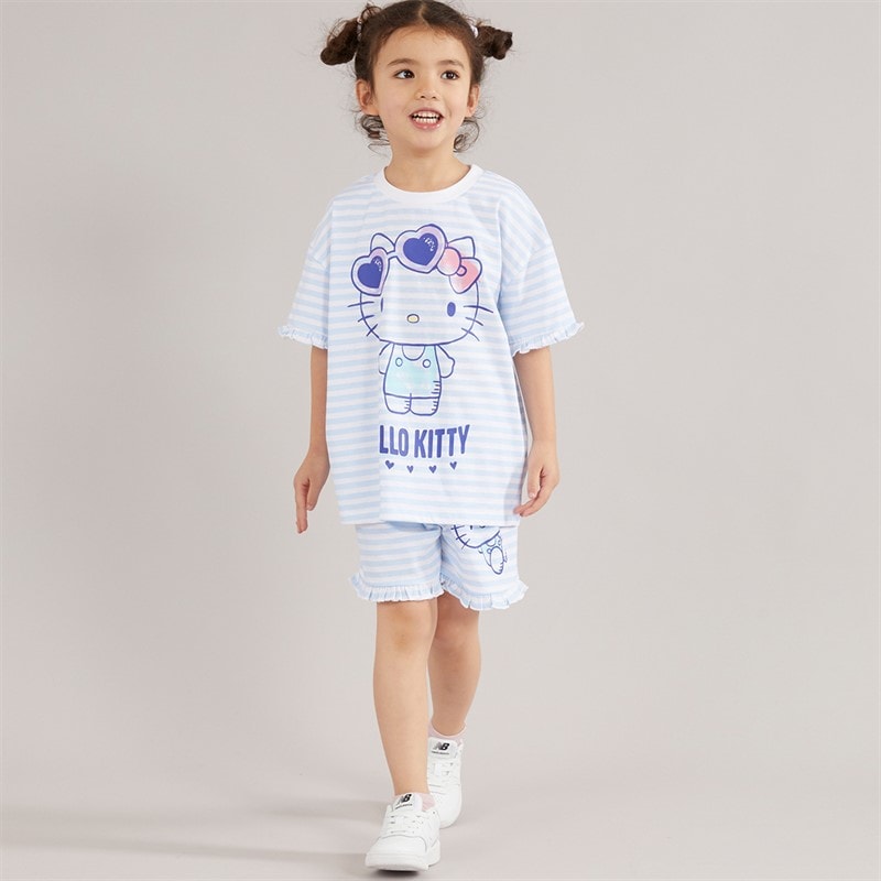 Hello Kitty Girls T-Shirt And Shorts Set Blue - Image 4