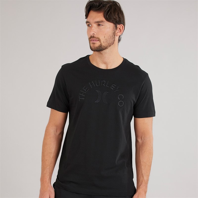 Hurley Mens Graphic T-Shirt Black - Image 1