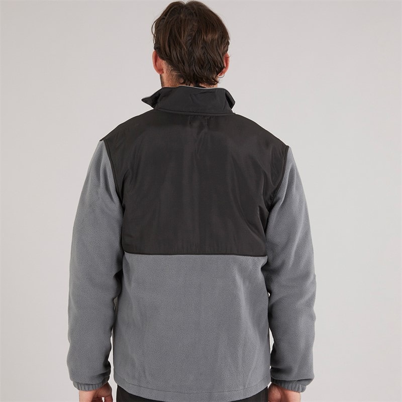 Hurley Mens Full Zip Jacket Grey/Black Grey/White - Image 2