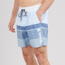 Hurley Mens Epic Ombre Volley Swim Shorts Blue/White