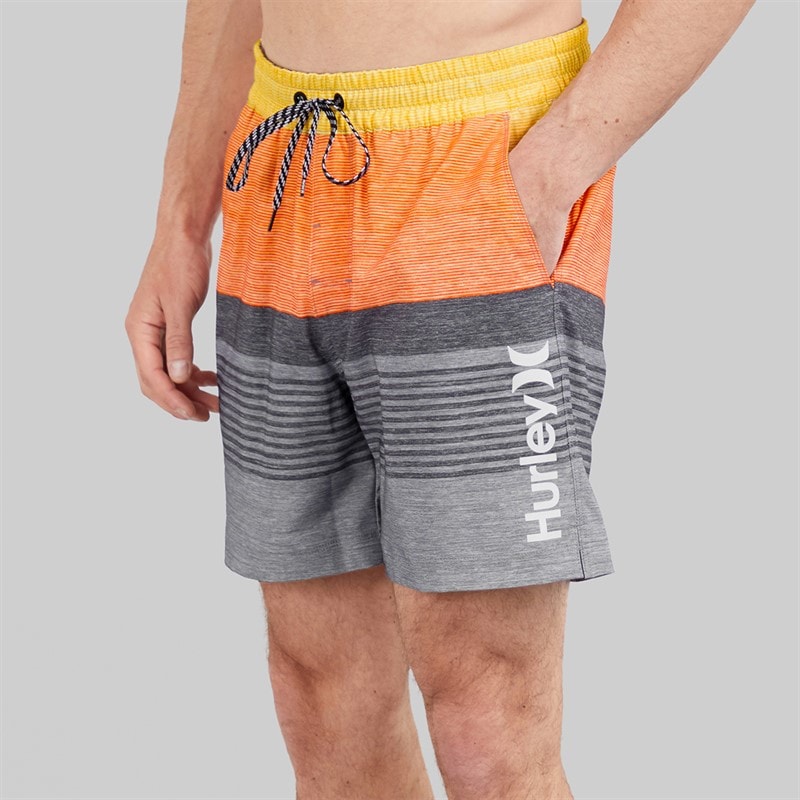 Hurley Mens Epic Ombre Volley Swim Shorts Light Grey