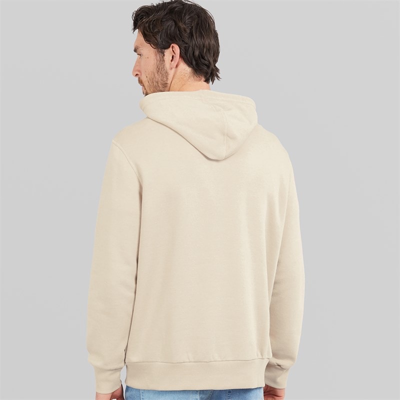 Hurley Mens Boxed Logo Fleece Hoodie Ivory - Image 2