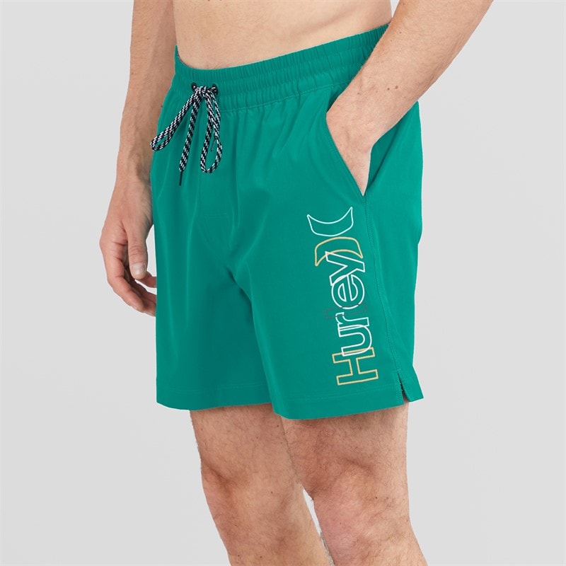 Hurley Mens Croover Volley Swim Shorts Teal