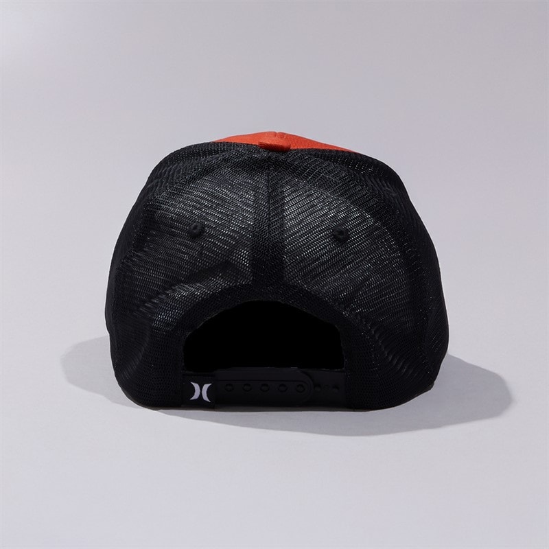 Hurley Mens Vibes Adjustable Trucker Cap Dark Orange - Image 2