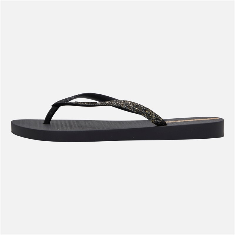 Ipanema Womens Power Glitter Flip Flops Black Glitter - Image 2
