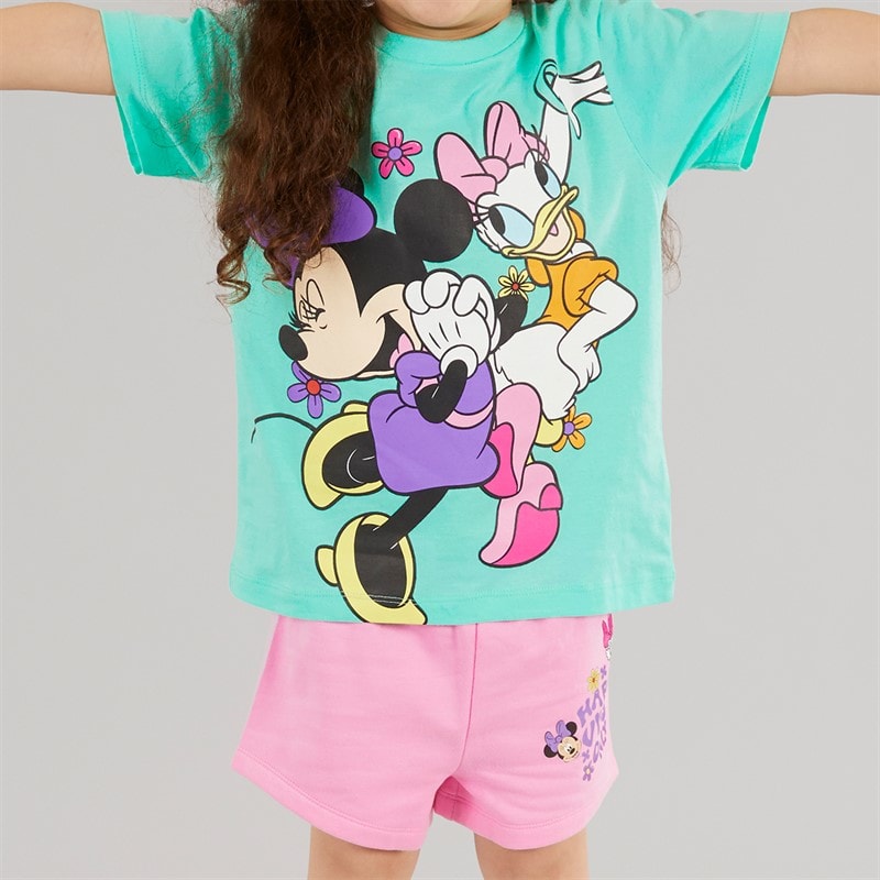Disney Girls T-Shirt And Shorts Set Multi - Image 3